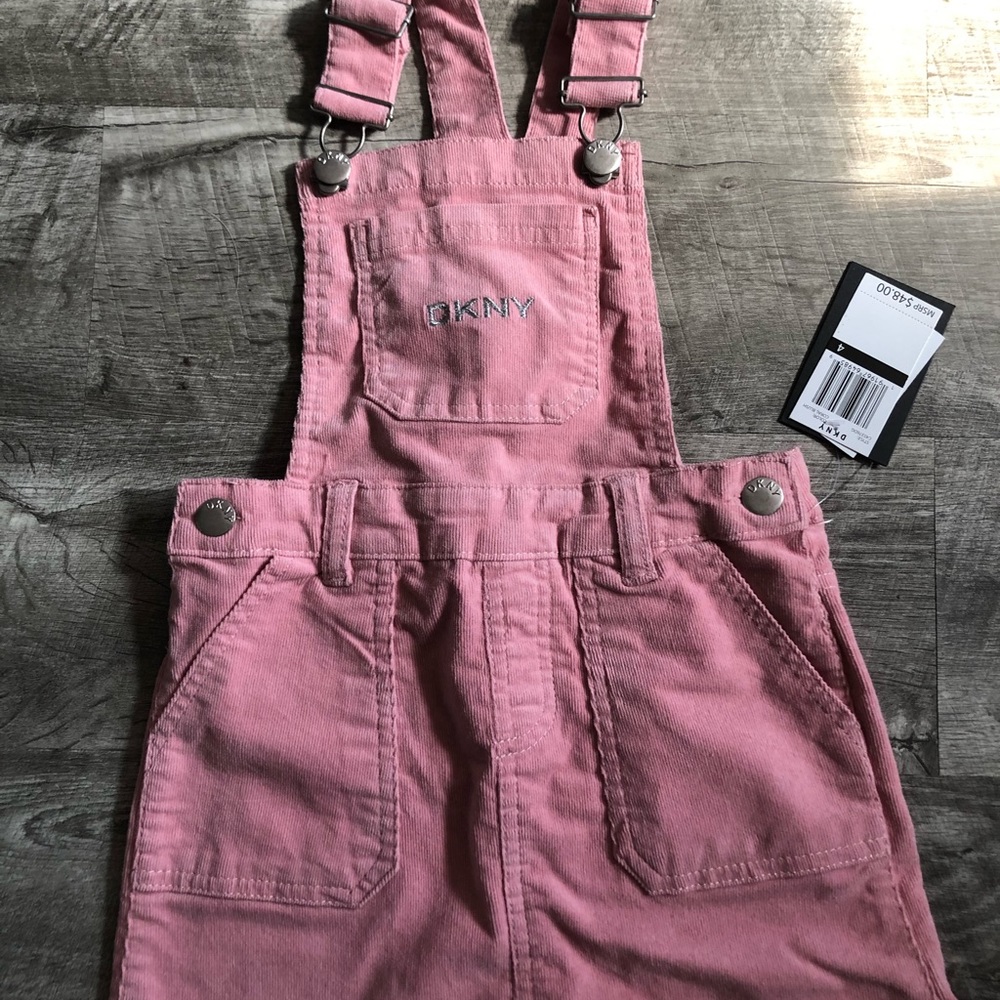 DKNY girls overall dress